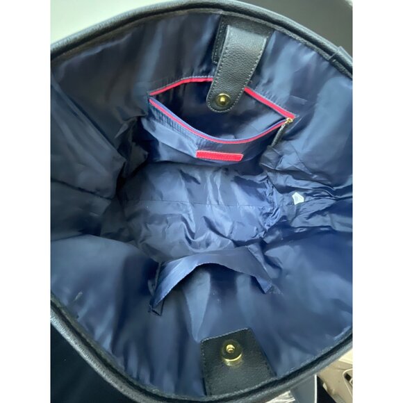 Tommy Hilfiger Women's Grey Signature Print Shoulder Tote Sz L - Picture 9 of 11